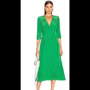 SMYTHE Midi Green Tea Dress